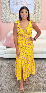 Yasmin Yellow Maxi Dress